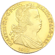 Монета 6400 рейс 1822 года Бразилия (Жуан VI) (аверс)
