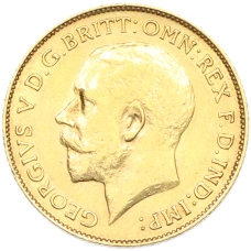 Монета 1/2 соверена 1914 года Великобритания (Георг V) (реверс)