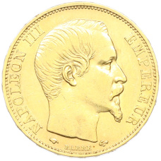 Монета 20 франков 1859 года A Франция (реверс)