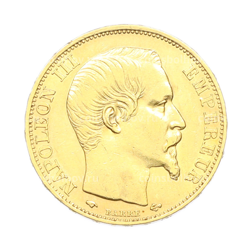 Монета 20 франков 1859 года A Франция (вид 2)