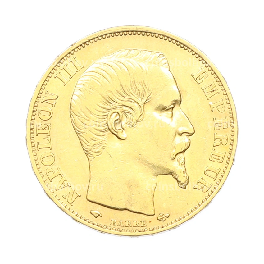 Монета 20 франков 1859 года A Франция (вид 2)