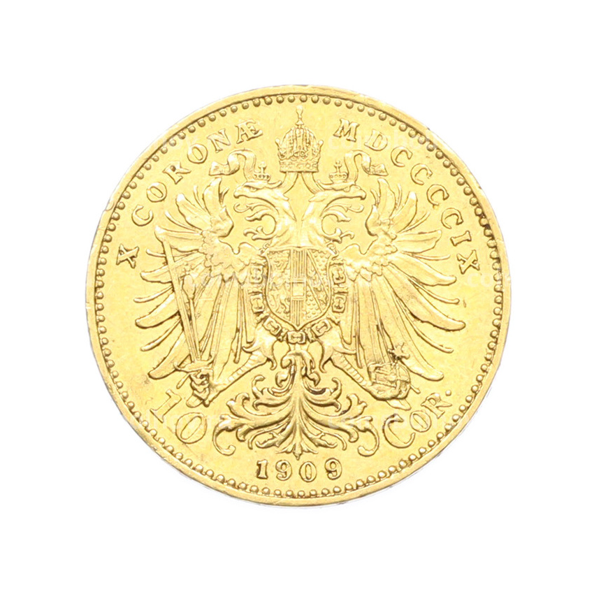 Монета 10 крон 1909 года Австрия
