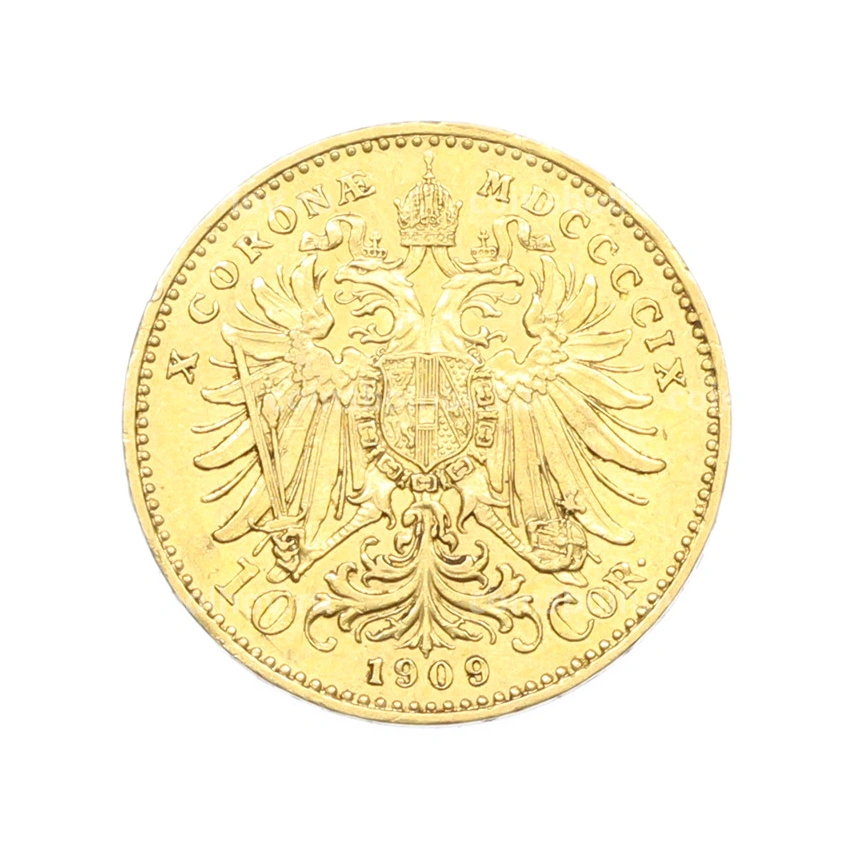Монета 10 крон 1909 года Австрия