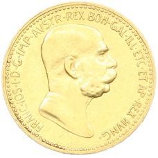 Монета 10 крон 1909 года Австрия (реверс)