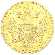 Монета 1 дукат 1915 года Австрия (аверс)