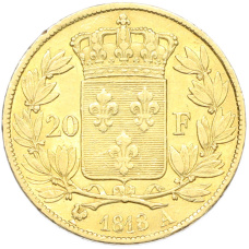 Монета 20 франков 1818 года A Франция (аверс)