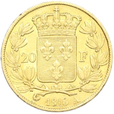 Монета 20 франков 1818 года A Франция (аверс)