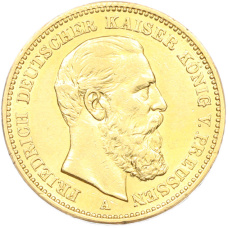 Монета 20 марок 1888 года A Германия (Пруссия — Фридрих III) (аверс)