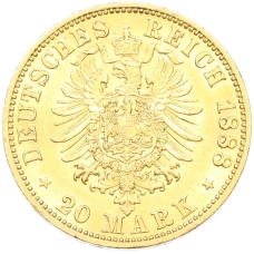 Монета 20 марок 1888 года A Германия (Пруссия — Фридрих III) (реверс)