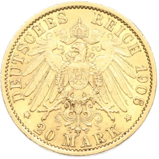 Монета 20 марок 1906 года A Германия (Пруссия) (реверс)