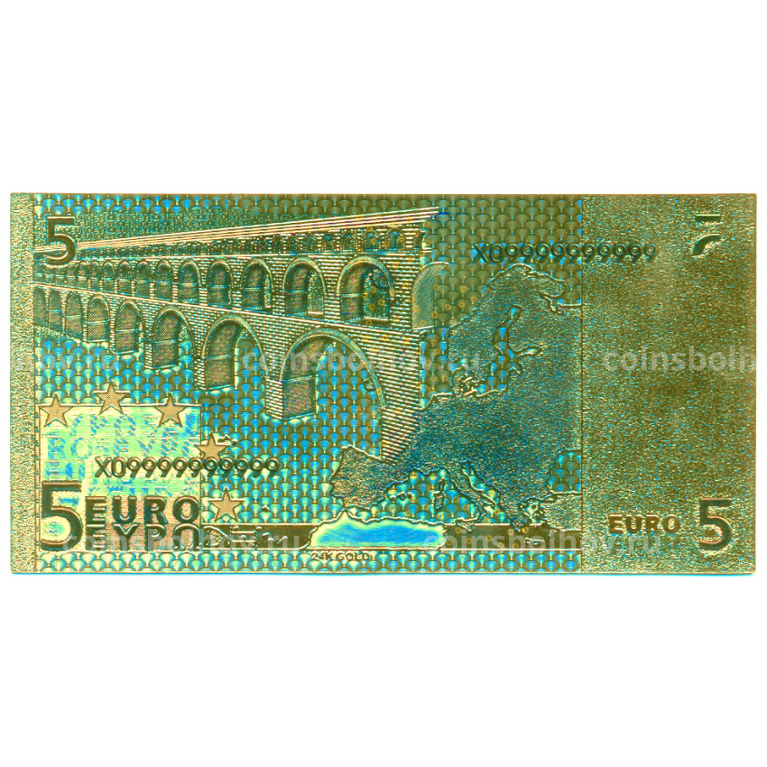 Сувенирная банкнота 5 евро (вид 2)
