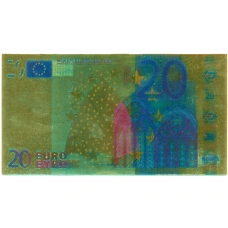 Сувенирная банкнота 20 евро (аверс)