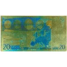 Сувенирная банкнота 20 евро (реверс)