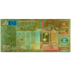 Сувенирная банкнота 50 евро (аверс)