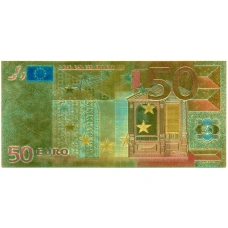 Сувенирная банкнота 50 евро (аверс)