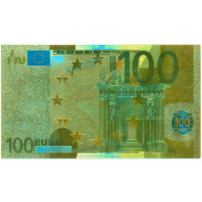 Сувенирная банкнота 100 евро (аверс)