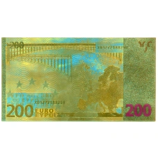 Сувенирная банкнота 200 евро (реверс)