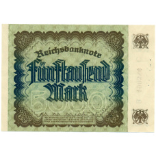 Банкнота 5000 марок 1922 года Германия (вид 2)