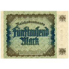 Банкнота 5000 марок 1922 года Германия (вид 2)