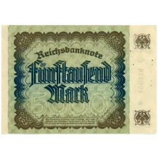 Банкнота 5000 марок 1922 года Германия (вид 2)