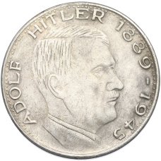 Жетон (Медаль) 1945 года Германия «Адольф Гитлер» (Копия) (реверс)