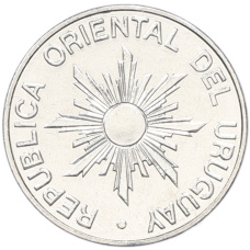 Монета 5 новых песо 1989 года Уругвай (реверс)