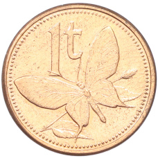 Монета 1 тойя 2004 года Папуа — Новая Гвинея (аверс)