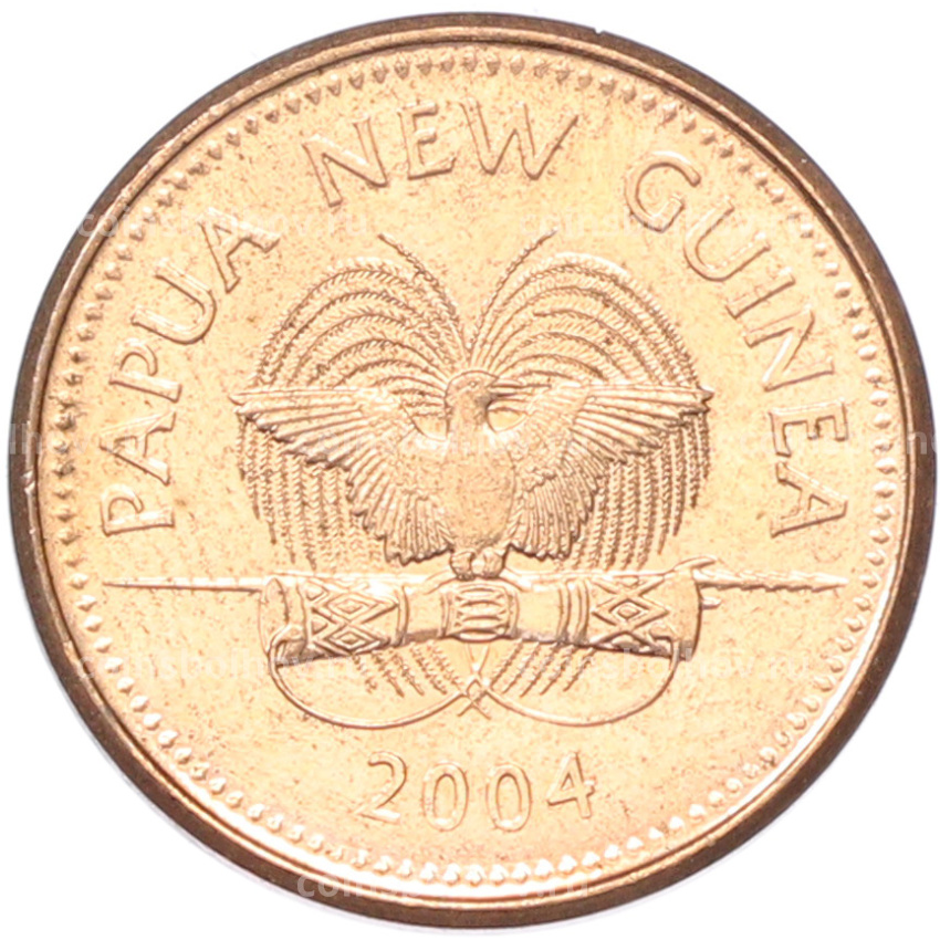 Монета 1 тойя 2004 года Папуа — Новая Гвинея (вид 2)