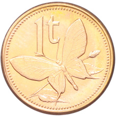 Монета 1 тойя 2004 года Папуа — Новая Гвинея (аверс)