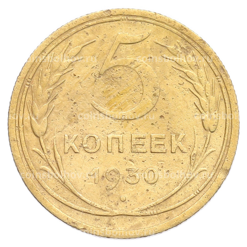 Монета 5 копеек 1930 года