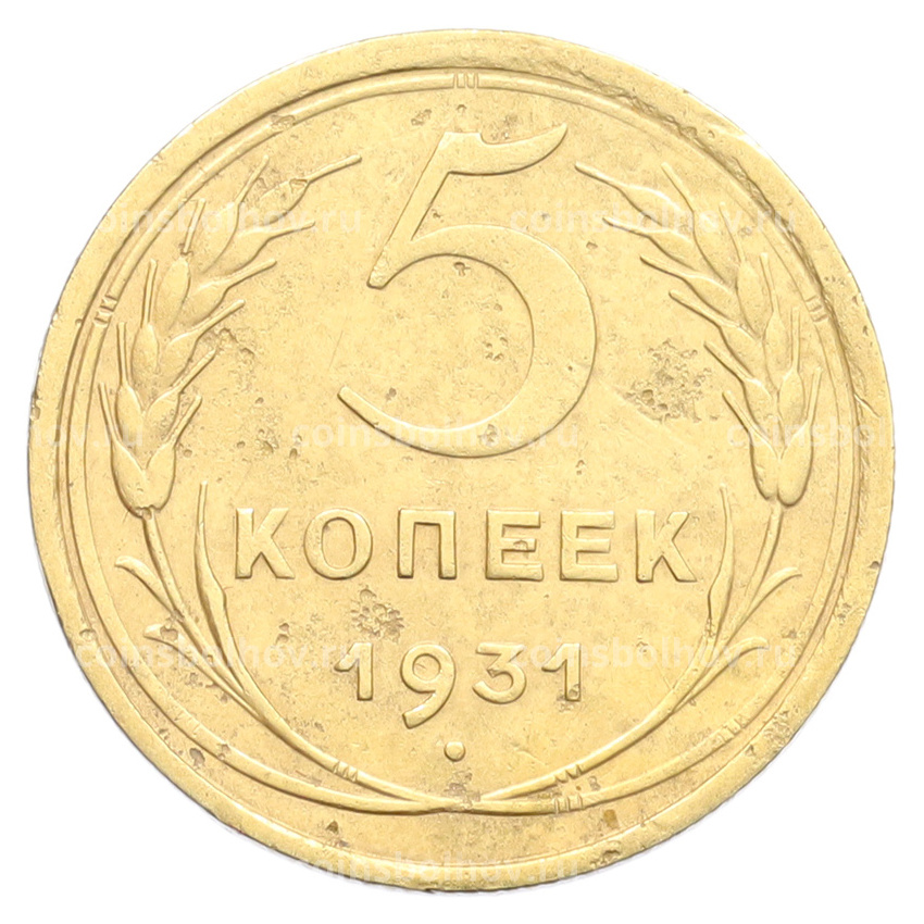 Монета 5 копеек 1931 года