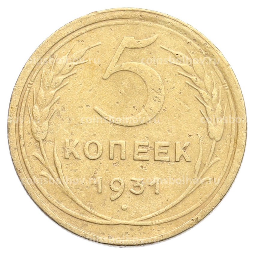 Монета 5 копеек 1931 года