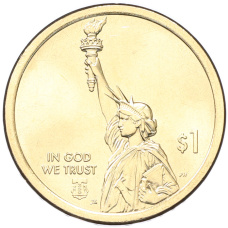 Монета 1 доллар 2026 года D США «Американские инновации — Айова. Норман Борлоуг (отец Зеленой революции)» (реверс)