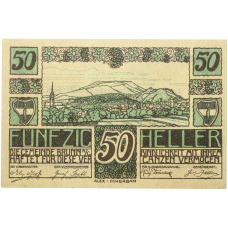 Банкнота 50 геллеров 1920 года Австрия — город Брунн-ам-Гебирге (Нотгельд)