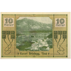 Банкнота 10 геллеров 1920 года Австрия — община Брикслегг в Тироле (Нотгельд) (вид 2)