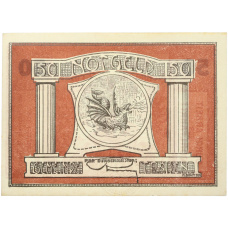 Банкнота 50 геллеров 1920 года Австрия — община Трайзен (Нотгельд)