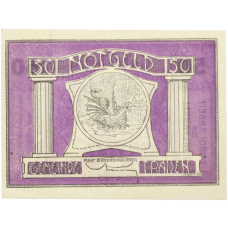 Банкнота 50 геллеров 1920 года Австрия — община Трайзен (Нотгельд)