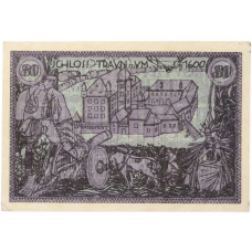 Банкнота 80 геллеров 1920 года Австрия — община Траун (Нотгельд)