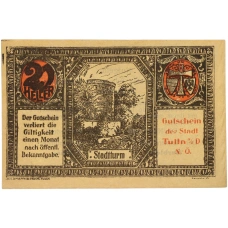 Банкнота 20 геллеров 1920 года Австрия — город Тульн (Нотгельд)