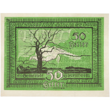 Банкнота 50 геллеров 1920 года Австрия — община Зиценхайм (Нотгельд)
