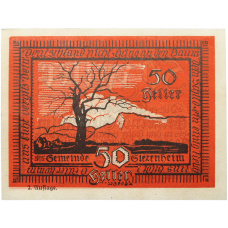 Банкнота 50 геллеров 1920 года Австрия — община Зиценхайм (Нотгельд) (аверс)