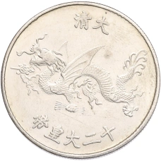 Памятная медаль Китай «Император Хун Тайцзи» (Копия) (реверс)