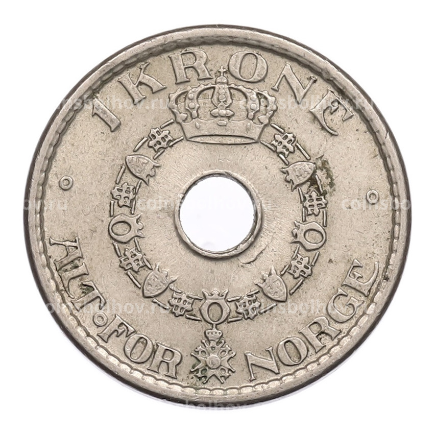 Монета 1 крона 1950 года Норвегия
