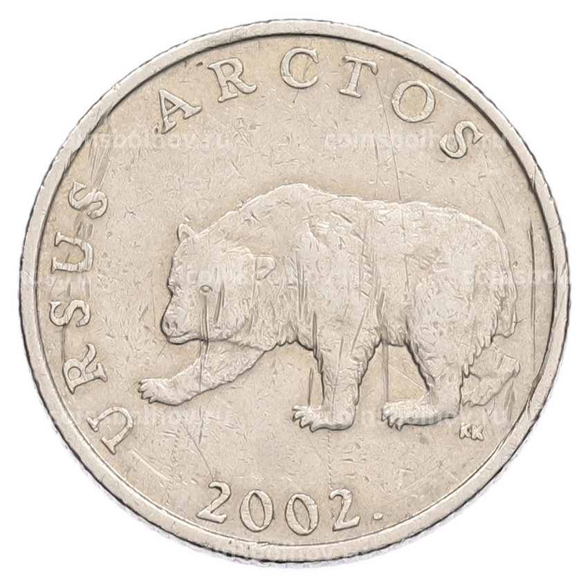 Монета 5 кун 2002 года Хорватия