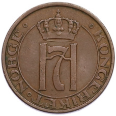 Монета 2 эре 1940 года Норвегия (реверс)