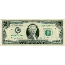 2 доллара 2003 года США (Золотое тиснение) (аверс)