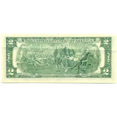 2 доллара 2003 года США (Золотое тиснение) (реверс)