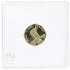 Монета 10 реалов 2016 года Бразилия «XXXI летние Олимпийские Игры 2016 в Рио-де-Жанейро» (аверс)