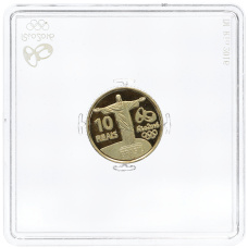 Монета 10 реалов 2016 года Бразилия «XXXI летние Олимпийские Игры 2016 в Рио-де-Жанейро» (реверс)