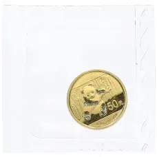 Монета 50 юаней 2014 года Китай «Панда» (аверс)